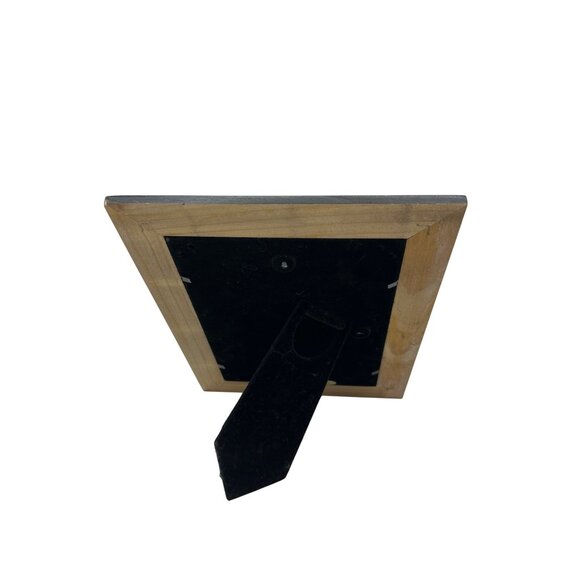 Vintage Black Wooden Picture Frame Set Of 2 W/ Glass Cover 8"x10" & 5"x7" - Picture 6 of 9